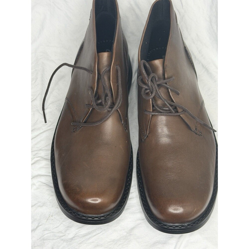 Clarks Goodwin Boots Men's Shoes Brown Leather Casual / Dress Lace Up Size 13 M